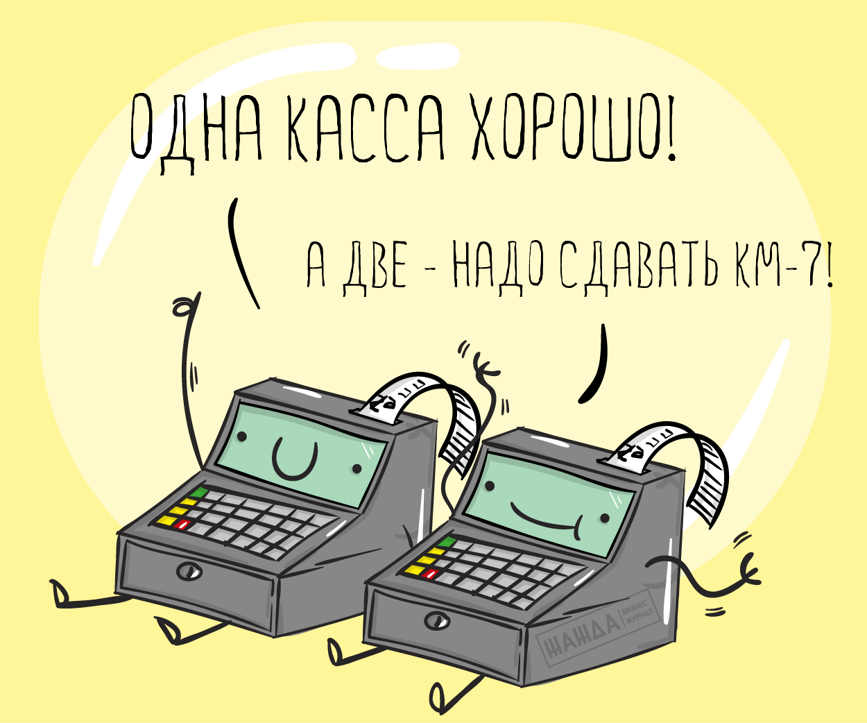 Отчет кассира-операциониста по форме КМ-7