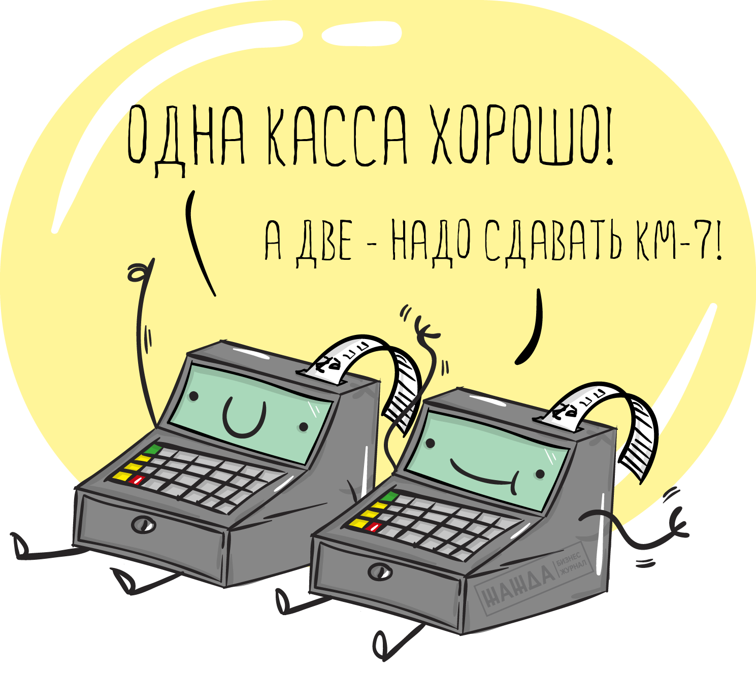 Отчет кассира-операциониста по форме КМ-7
